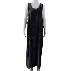 Earth Song Grey Velvet Jumper Dress Size 14